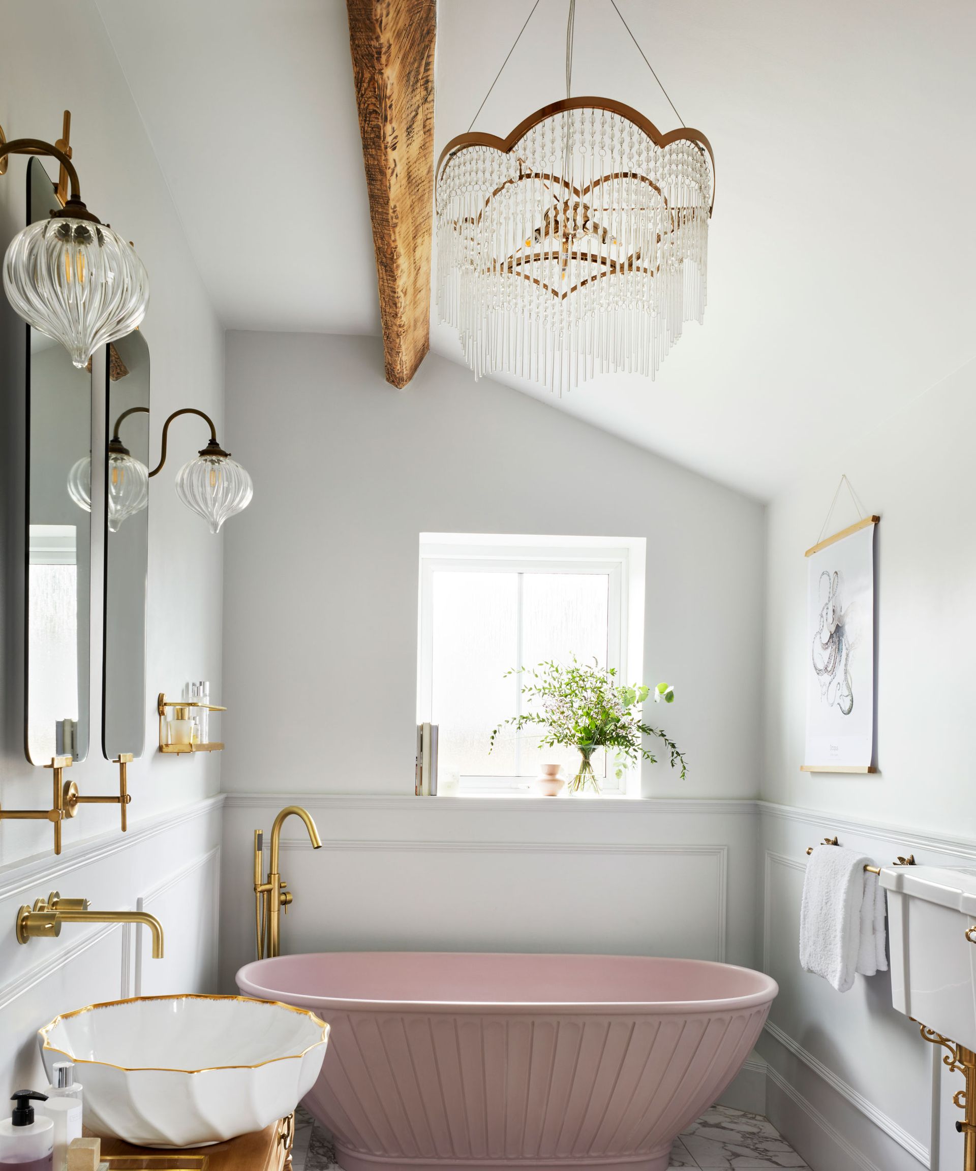 See Joanna Gaines’ small bathroom trick that uses big lights Real Homes