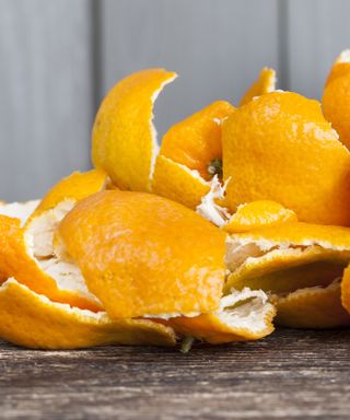 Orange peel to deter pests in the garden