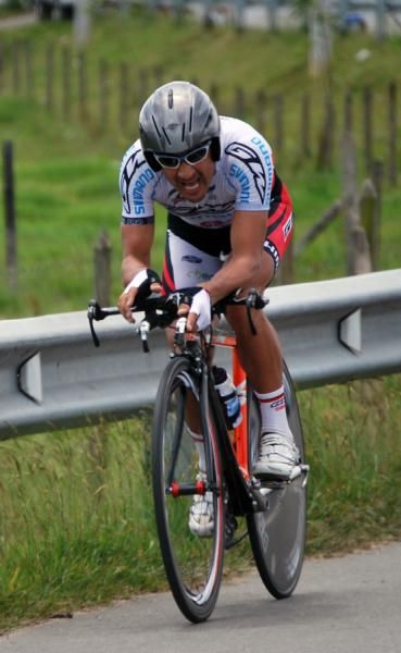 Felix Rafael Cardenas on the course