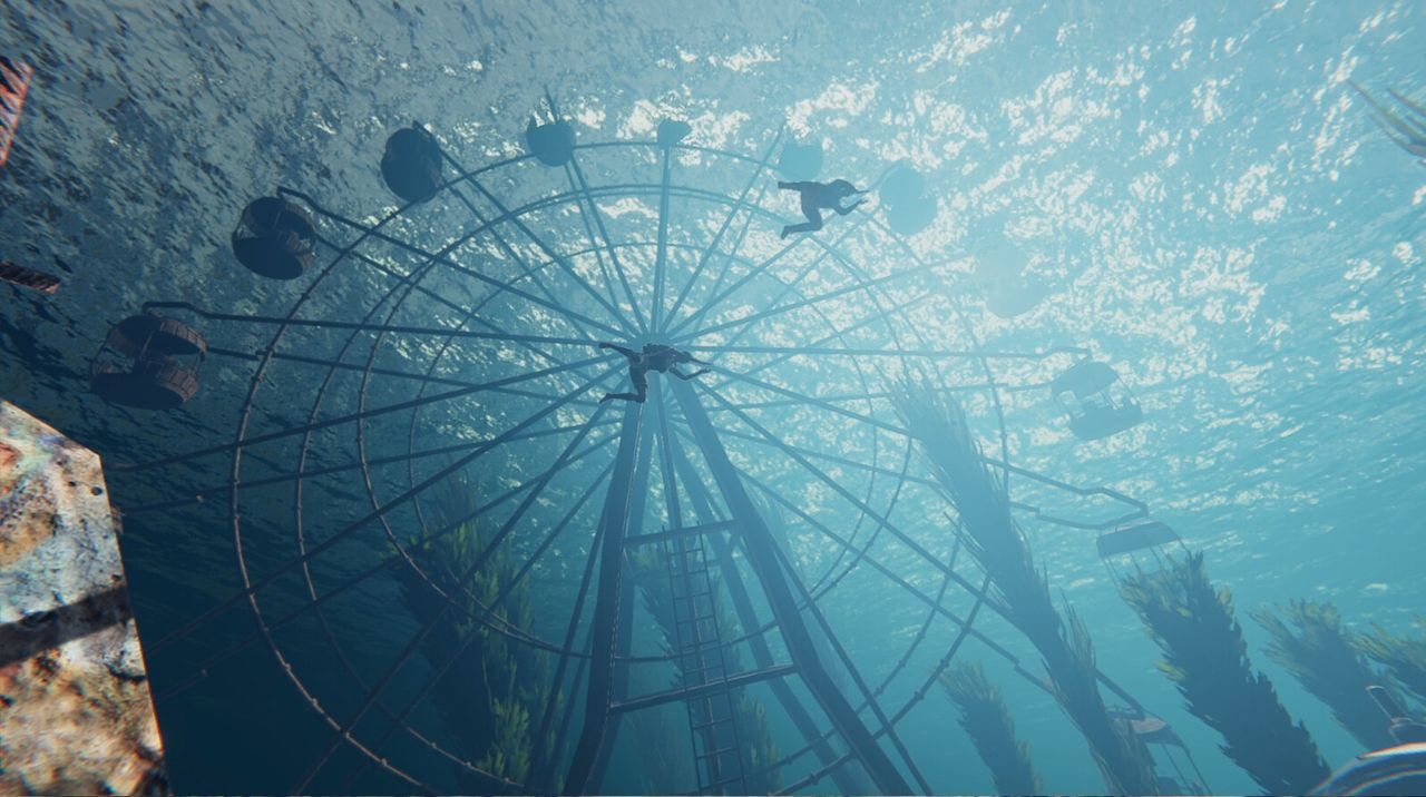 An image from flooded world survival game Sunkenland