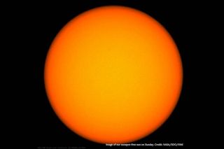 Sunspot-free sun