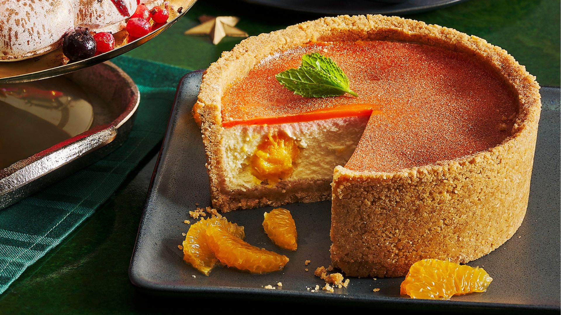Tesco Finest Orange and Mascarpone High-wall Cheesecake