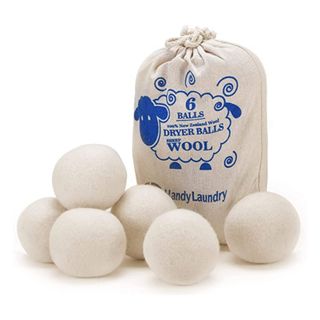 Wool dryer balls cut out image 