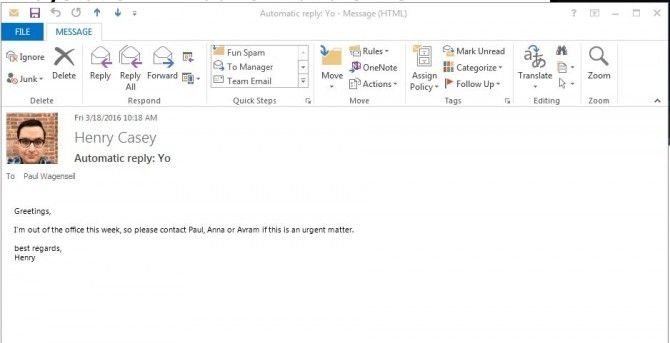 How to Set an Out of Office Reply in Outlook 2016 and Prior | Laptop Mag