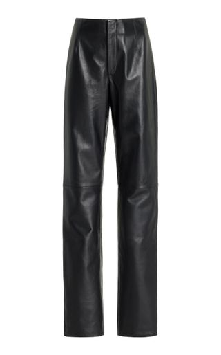 Ziggys Leather Straight-Leg Pants