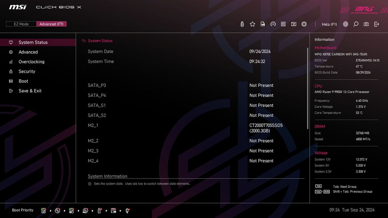 MSI X870E Carbon WIFI