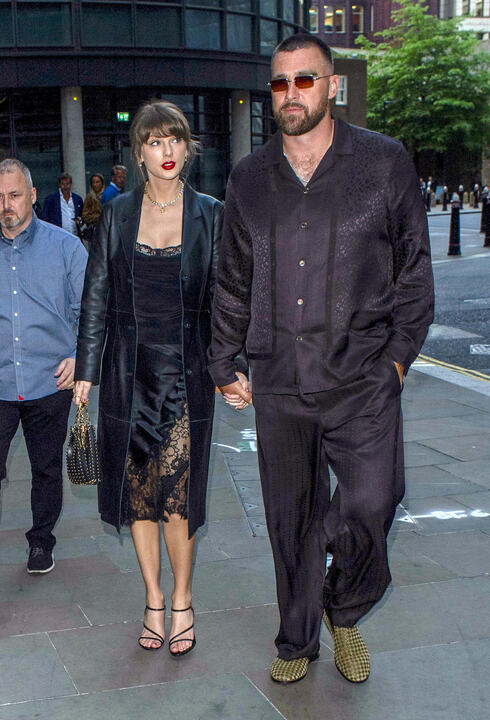 Taylor Swift and Travis Kelce in London wearing minimalist outfits