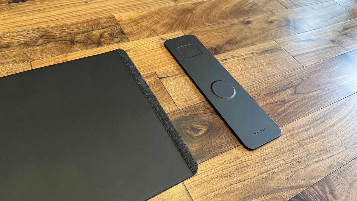 Image showcasing Journey ALTI Wireless Charging Desk Mat review: power and style | iMore