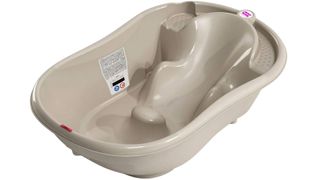 Image of a taupe coloured baby bath