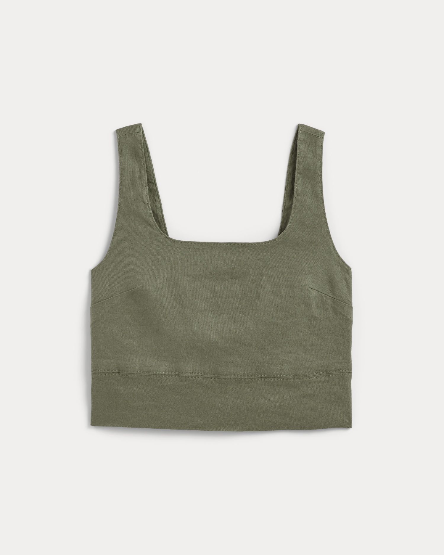 everlane, The Square Tank in Stretch Linen