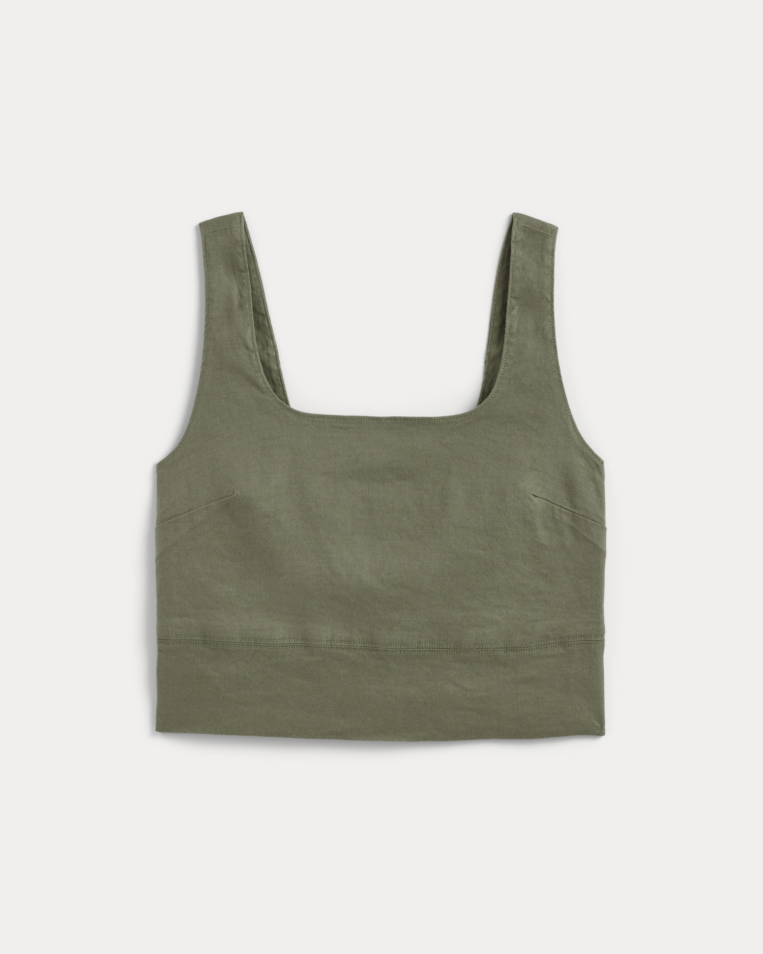 everlane, The Square Tank in Stretch Linen