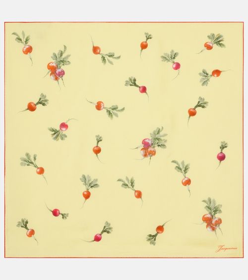 Raddish Printed Silk Scarf