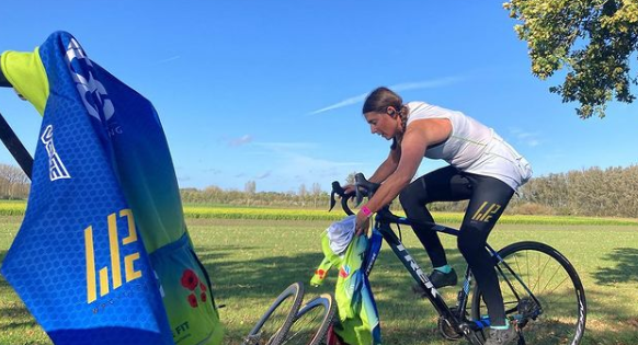 A warmup prior to Koppenbergcross - beautiful surroundings but no bathroom facilities for miles