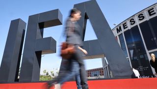 IFA sign outside the Messe hall in Berlin