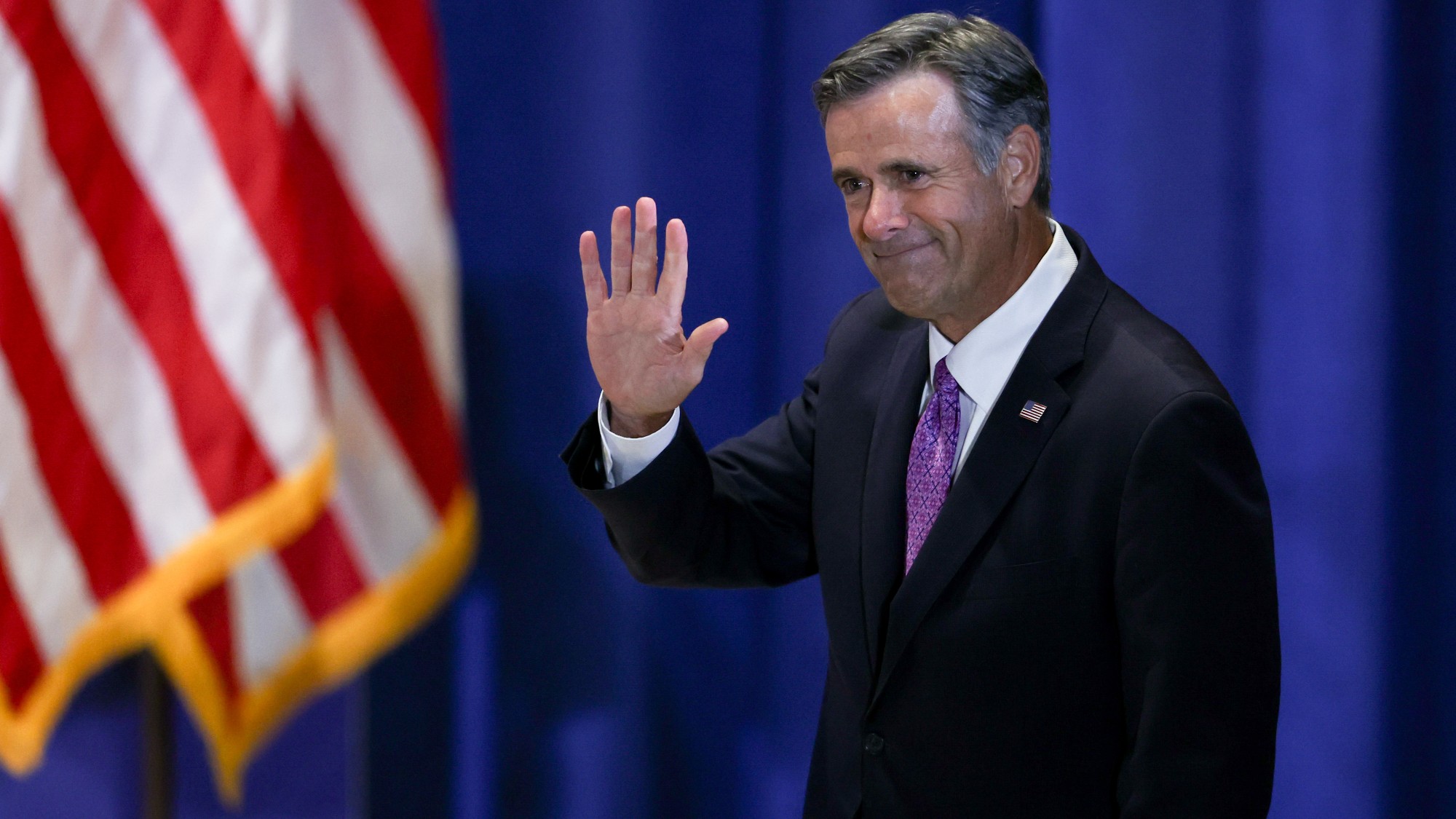 John Ratcliffe, director of the Central Intelligence Agency, arrives to speak during the Pennsylvania Defense and Innovation Summit