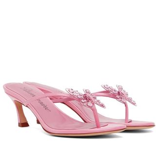 Blumarine Pink Butterfly 119 Heeled Sandals