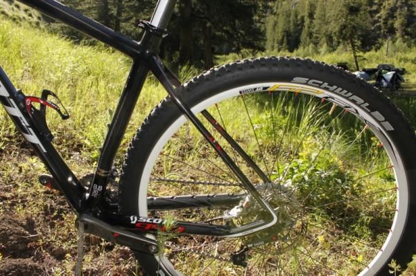 The Scale's seatstays are flat, which when paired with the carbon layup flex vertically.