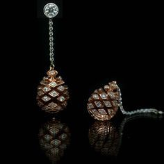 How to fill your homemade Christmas crackers, White-gold and diamond fir-cone drop earrings, £2,950