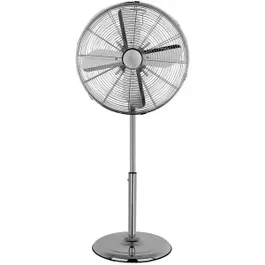 Status 16'' Chrome Oscillating 3 Speed Pedestal Floor Fan