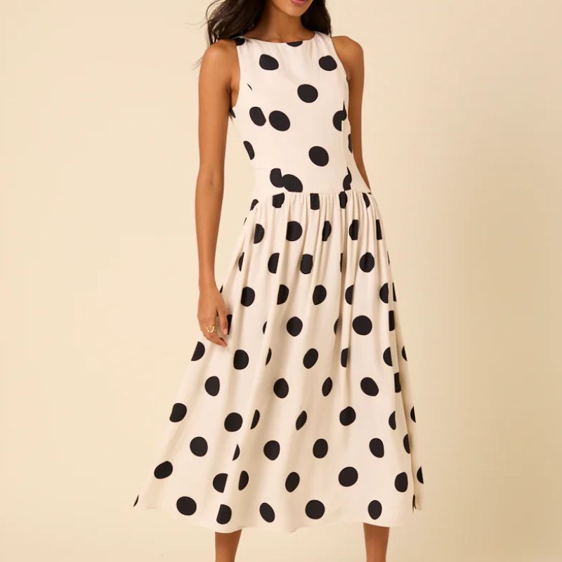 Nobody's Child , Polka Dot Kyla Midi Dress
