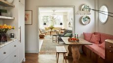 Breakfast nook in kitchen