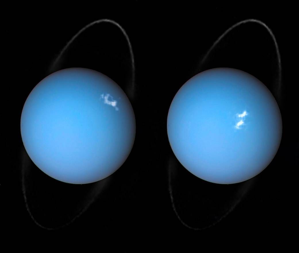 Hubble View of Uranus Auroras