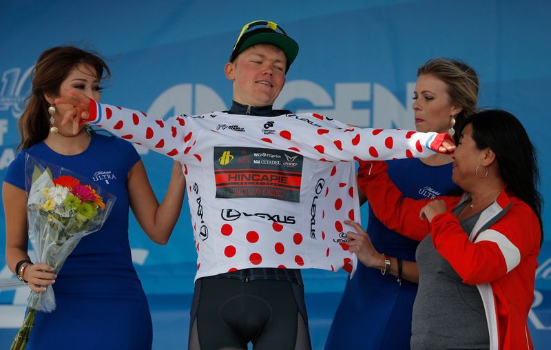 Toms Skujins (Hincapie) still leads the KOM