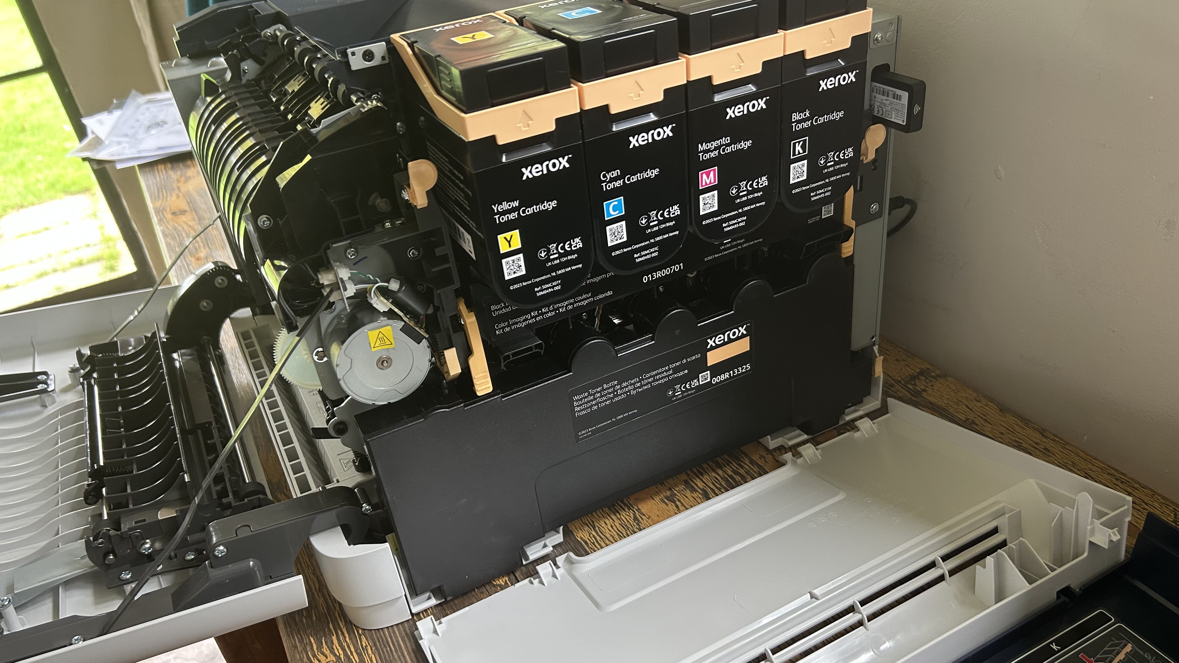 Xerox C320 laser printer during our review