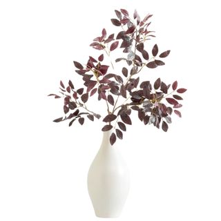 Faux Burgundy Eucalyptus Branch