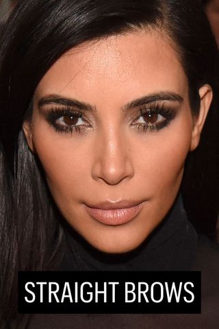 Straight Brows: Kim Kardashian