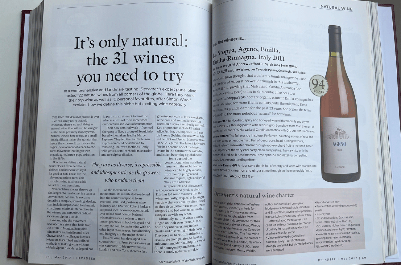 Natural Wine - Decanter May 2017