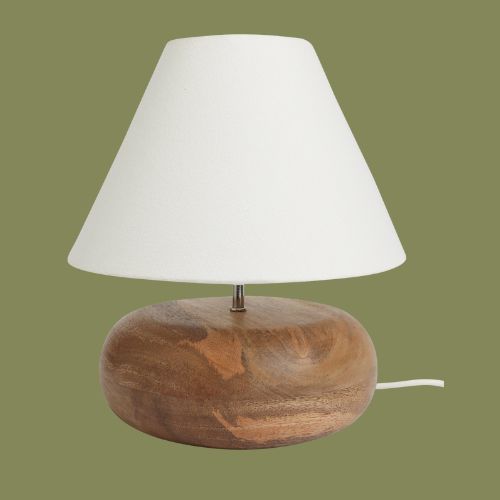 Habitat, Pebble Mango Wood Table Lamp