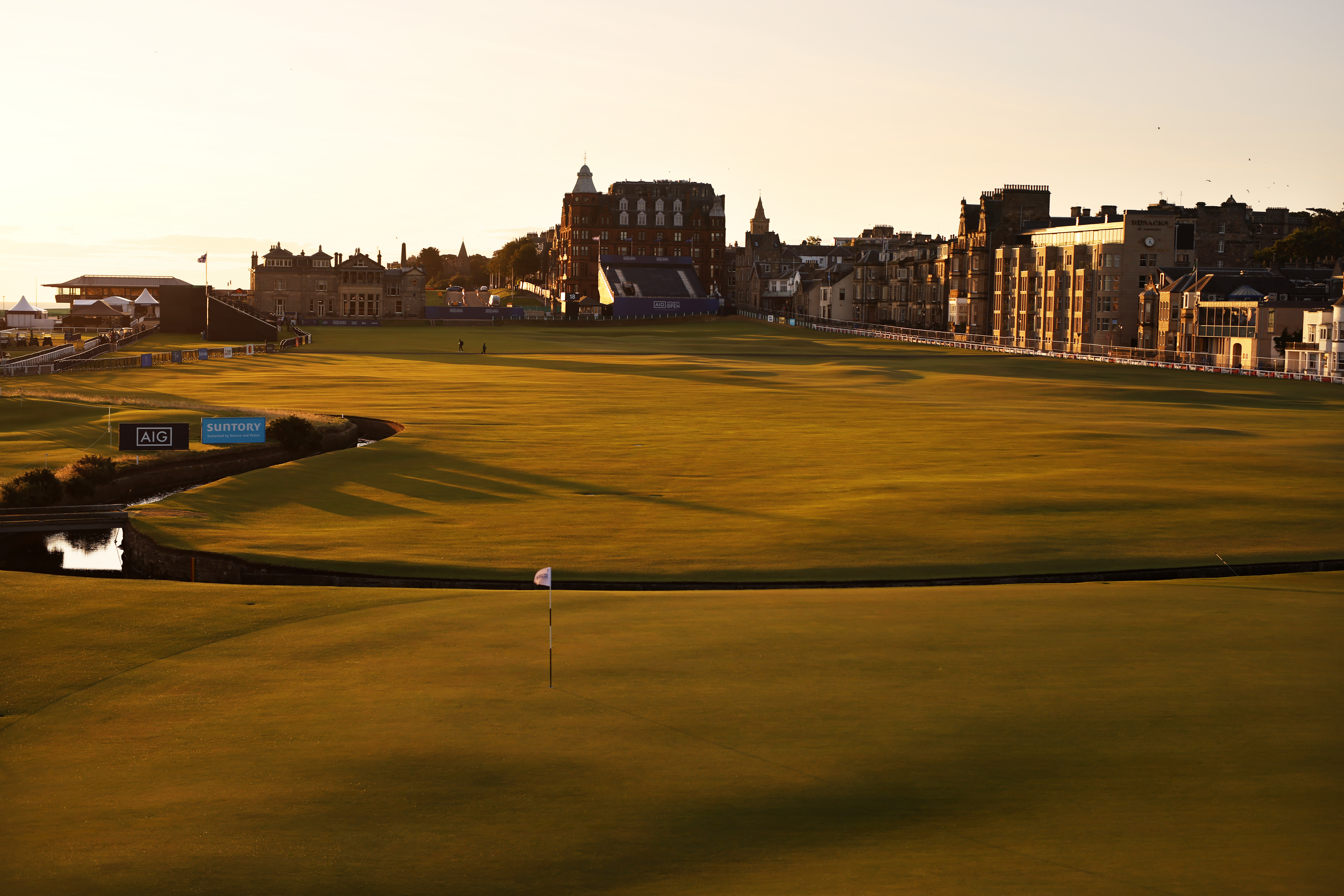 A general view of the first hole at St Andrews' Old Course