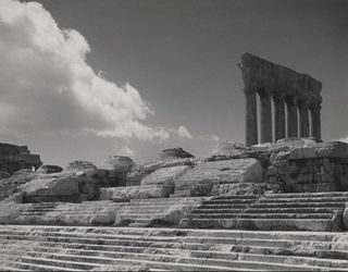 Stairs, Temple of Jupiter, Baalbek, 1940s