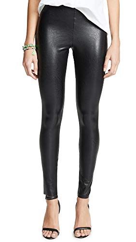 Commando Women's Perfect Control Faux Leather Leggings, Black, M