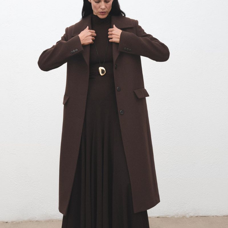 brown zara coat