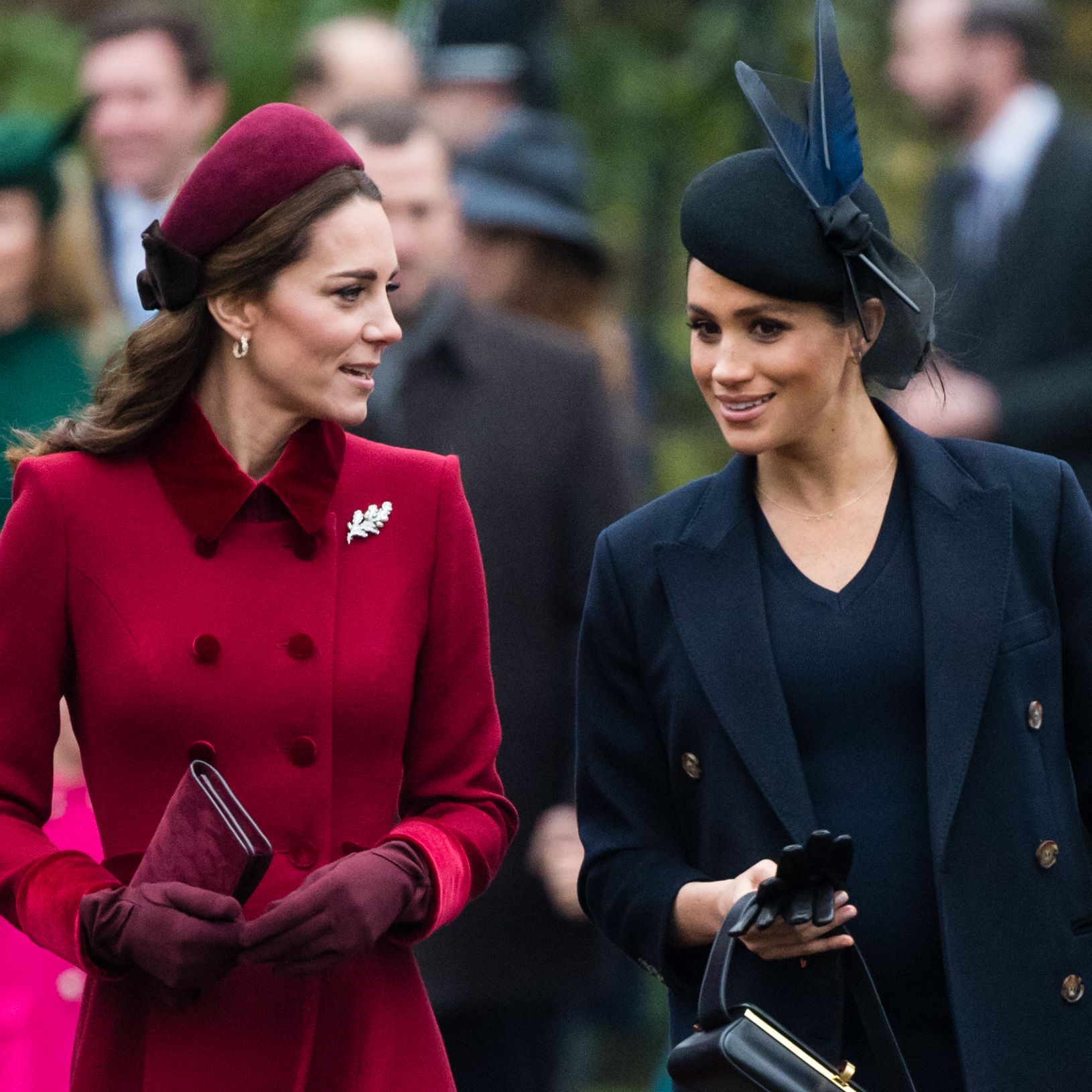 The Royal Family Attend Church On Christmas Day