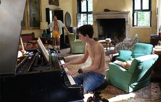 Call Me By Your Name Armie Hammer Timothee Chalamet piano