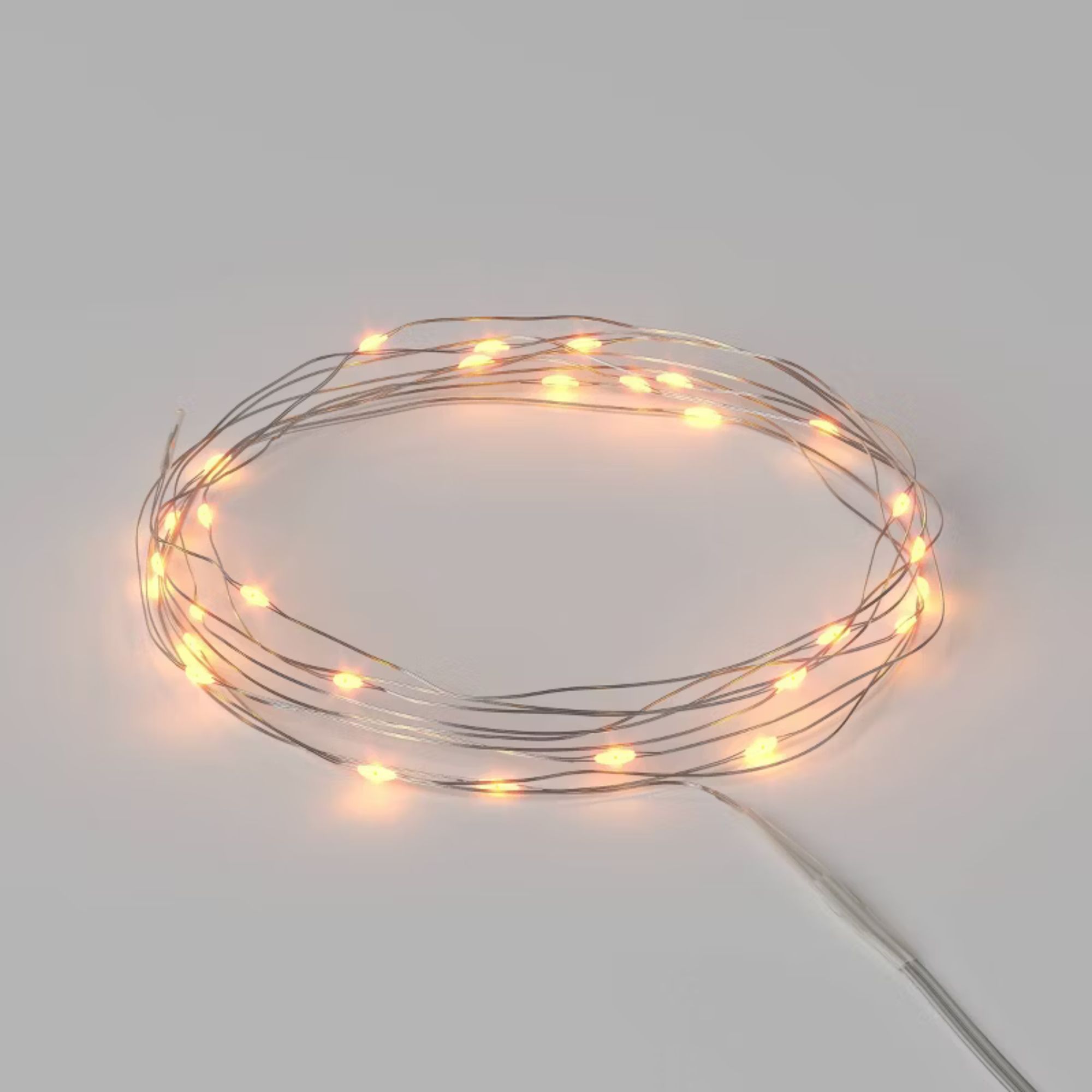 30ct LED Battery Operated Dewdrop Fairy String Lights - Wondershop
