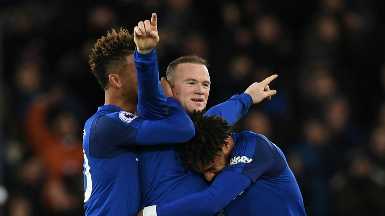 Wayne Rooney goal Everton West Ham