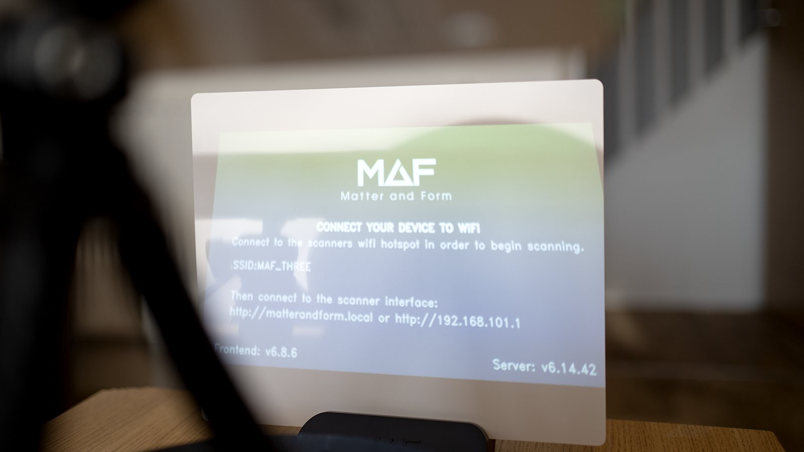 A matter and form Three 3D scanner