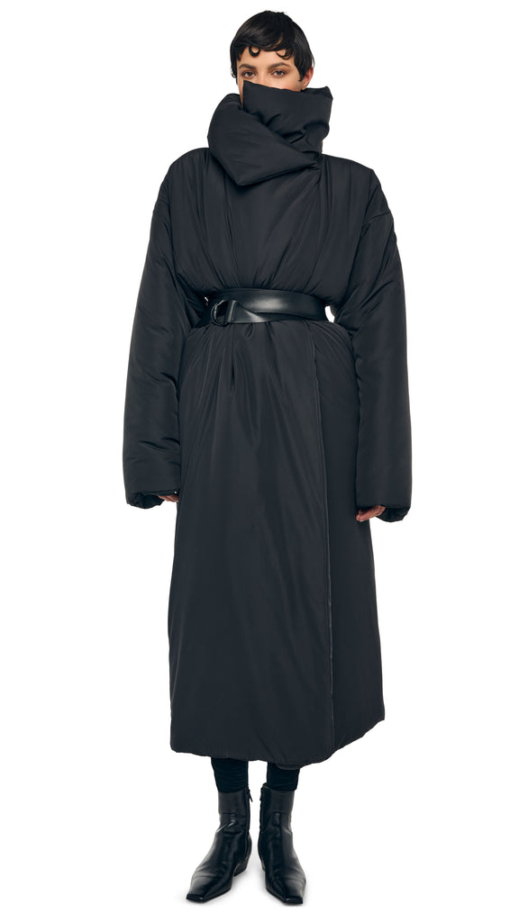High Collar Sleeping Bag Coat Long