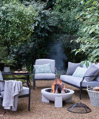 fire pit on patio by john lewis