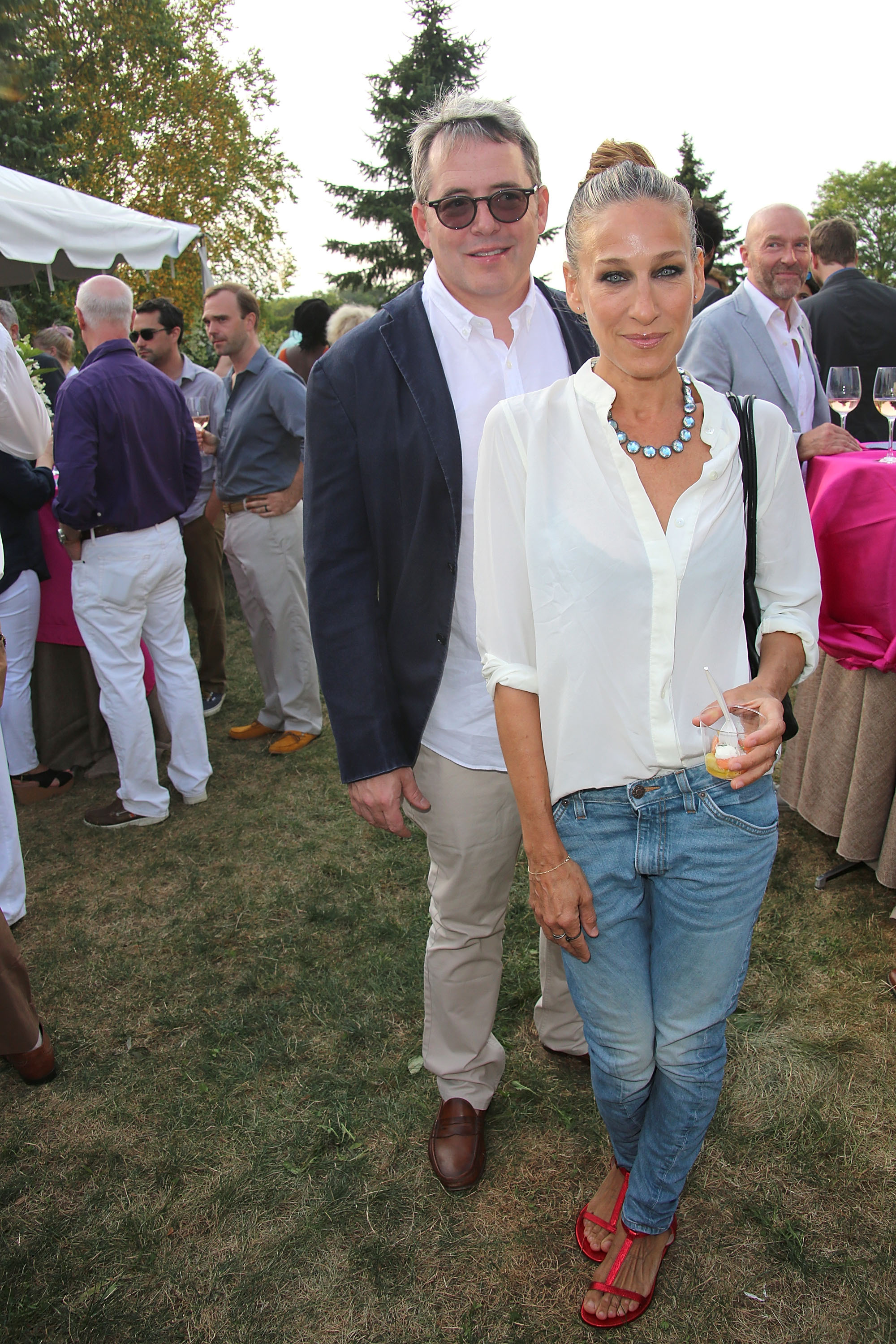 Sarah Jessica Parker's vacation outfit in the Hamptons 2015