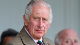 BRAEMAR, UNITED KINGDOM - SEPTEMBER 03: (EMBARGOED FOR PUBLICATION IN UK NEWSPAPERS UNTIL 24 HOURS AFTER CREATE DATE AND TIME) Prince Charles, Prince of Wales attends the Braemar Highland Gathering at The Princess Royal and Duke of Fife Memorial Park on September 3, 2022 in Braemar, Scotland.