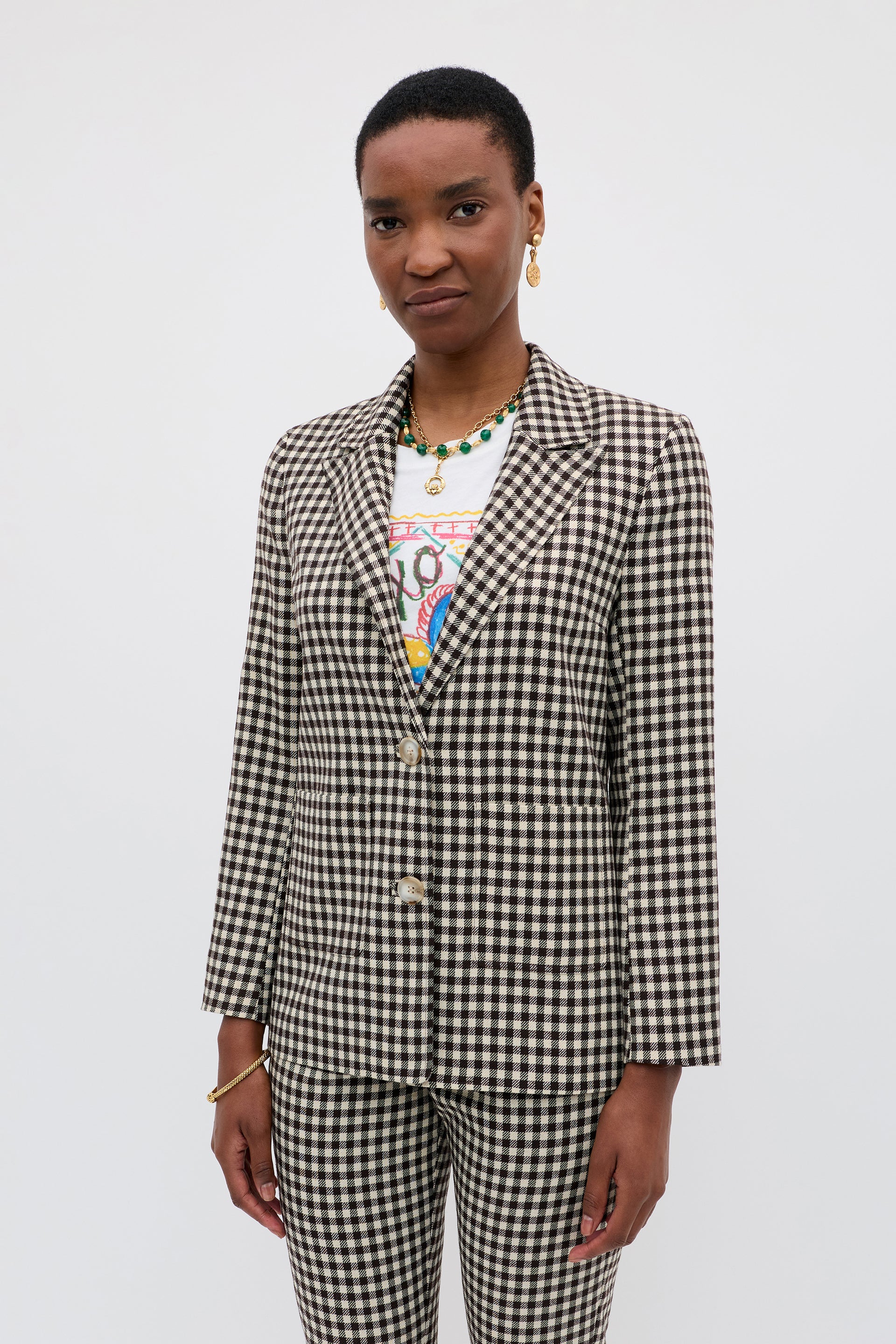 Xander - Italian Check Yarn Dyed Brown