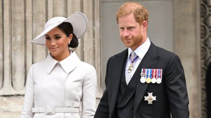 Prince Harry and Meghan Markle's "great tragedy" revealed by expert; seen here attending the National Service of Thanksgiving at St Paul's Cathedral 