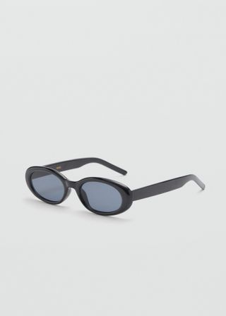 MANGO Oval Frame Sunglasses 