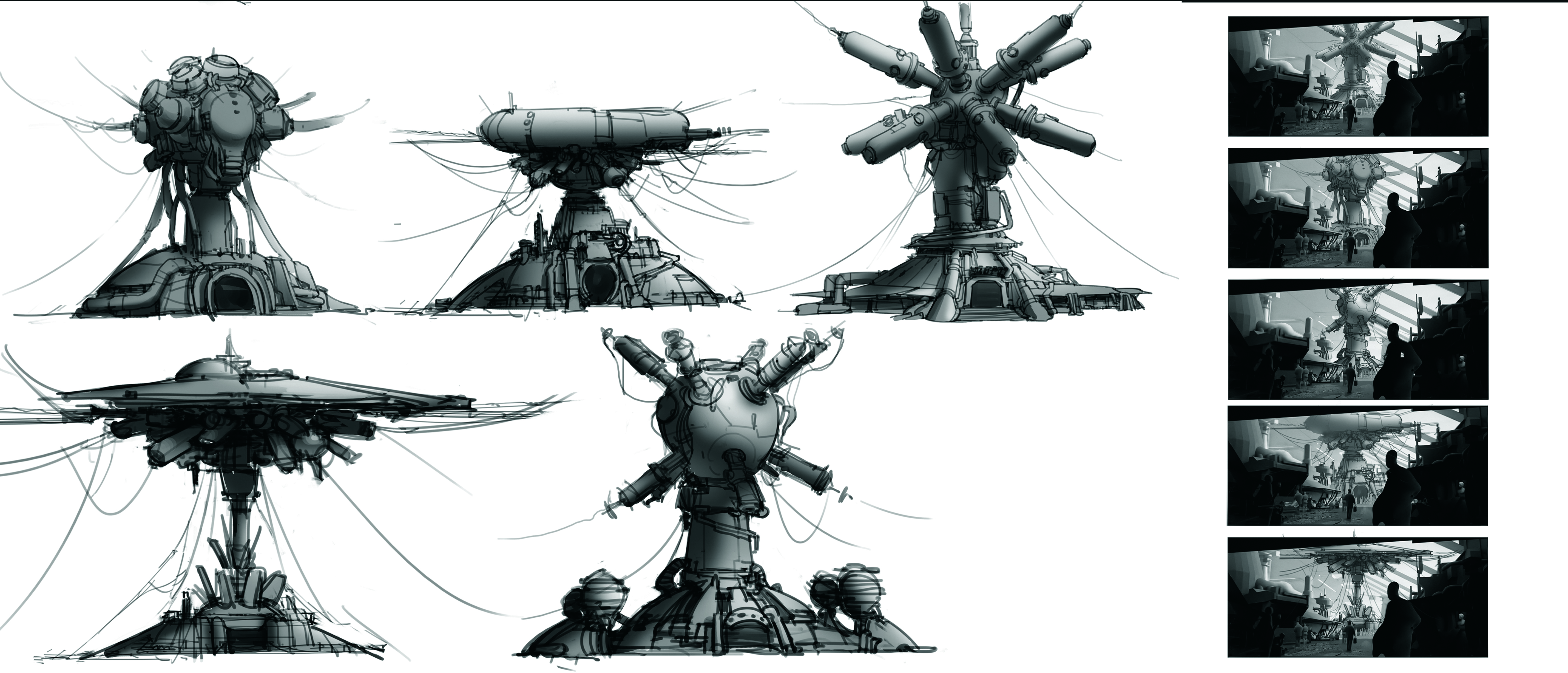 Concept art for a video game 
