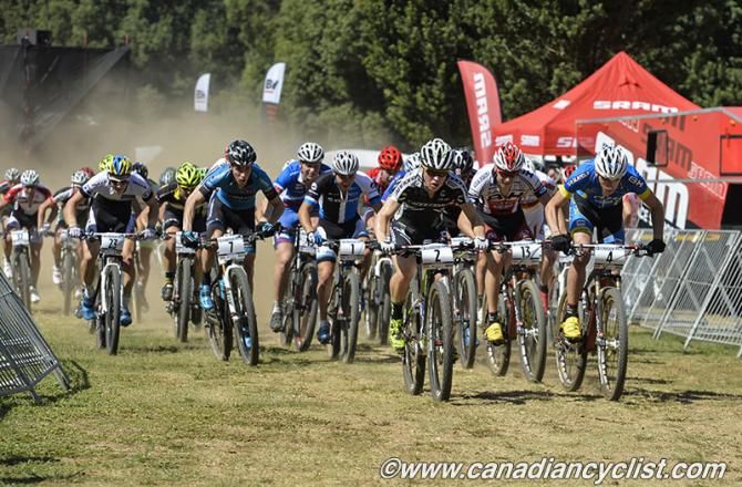 The start of the U23 men's race in Pietermaritzburg